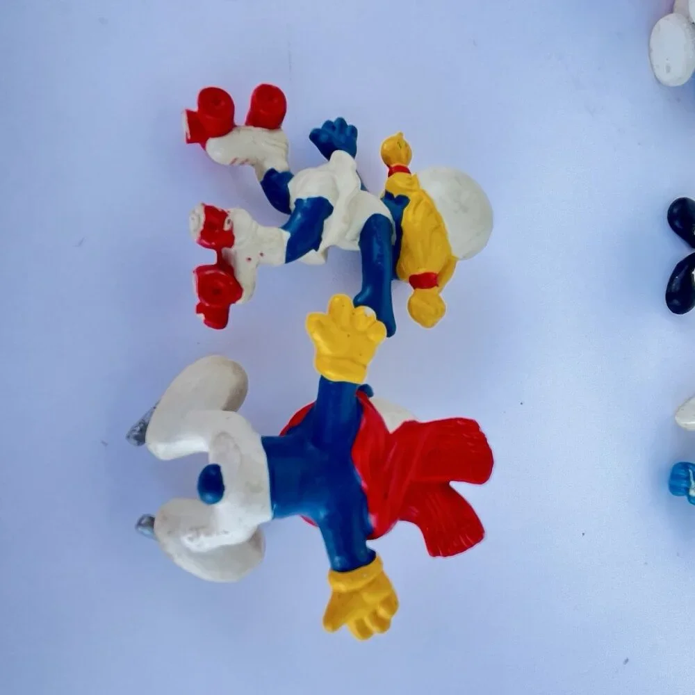 Smurfs Vintage Figure set of 8 Peyo Schleich Bully